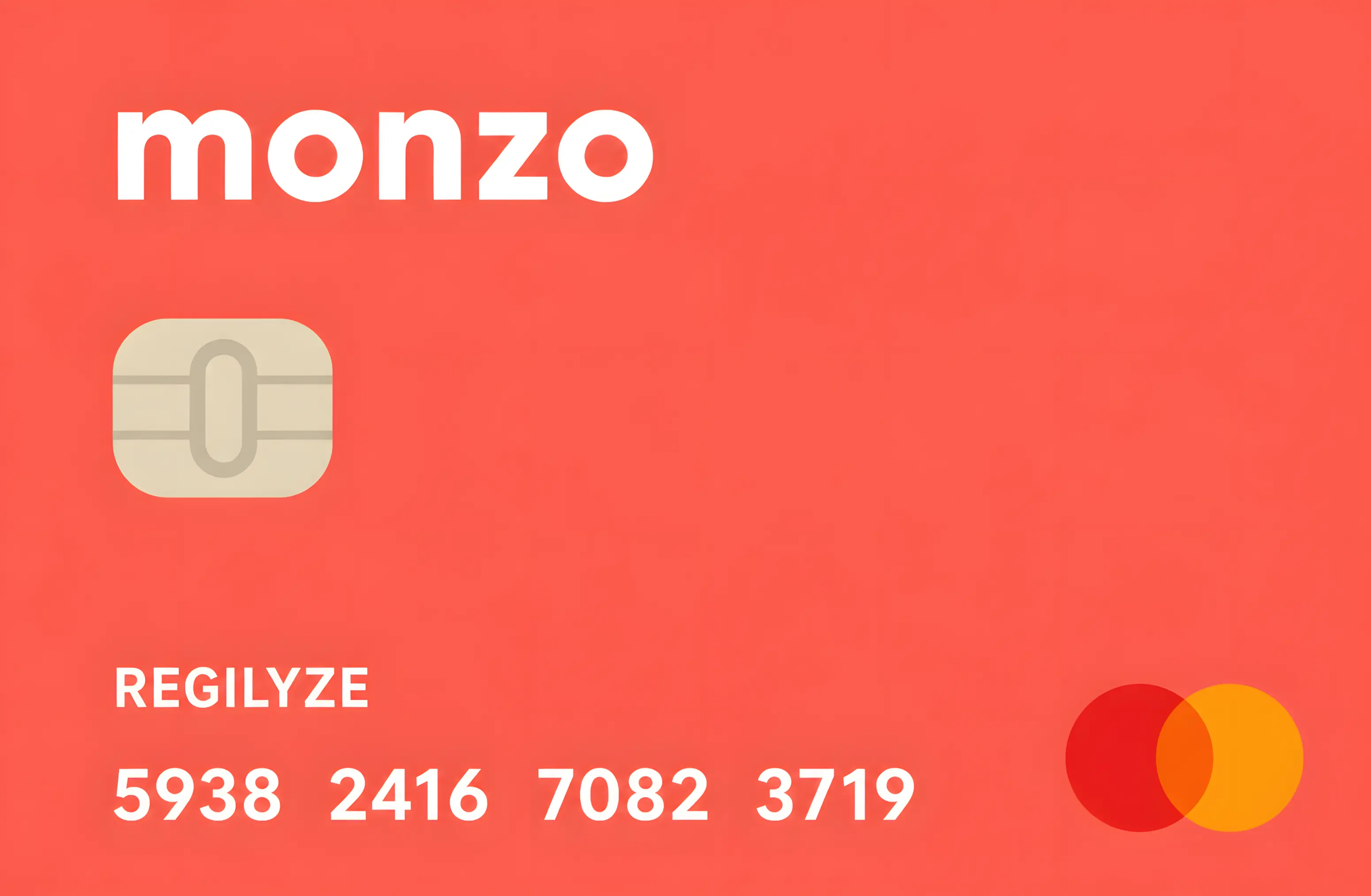 Monzo business bank card